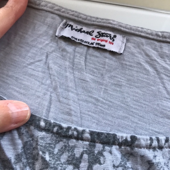 Snake skin print Michael stars dolman top one size - Picture 3 of 4